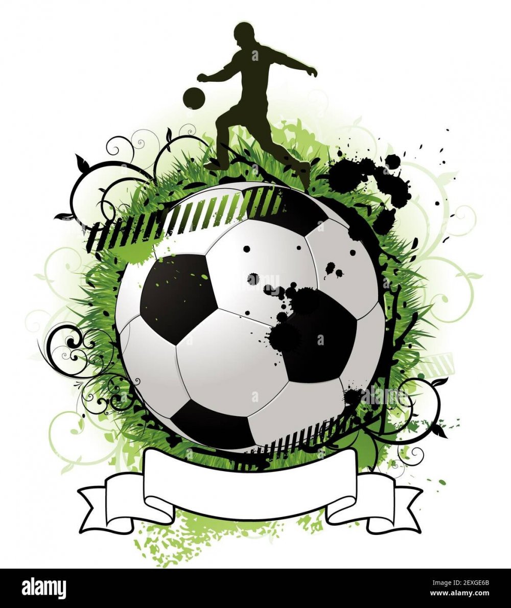Рисунок логотип на футбольную тематику