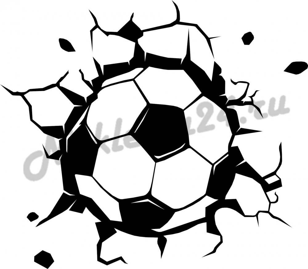 Стилизованный футбольный мяч