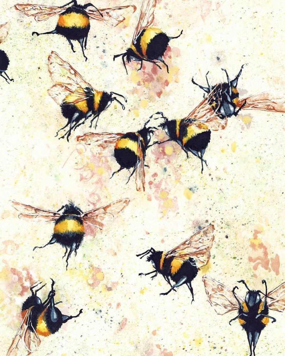 Пчелы шмели осы в живописи