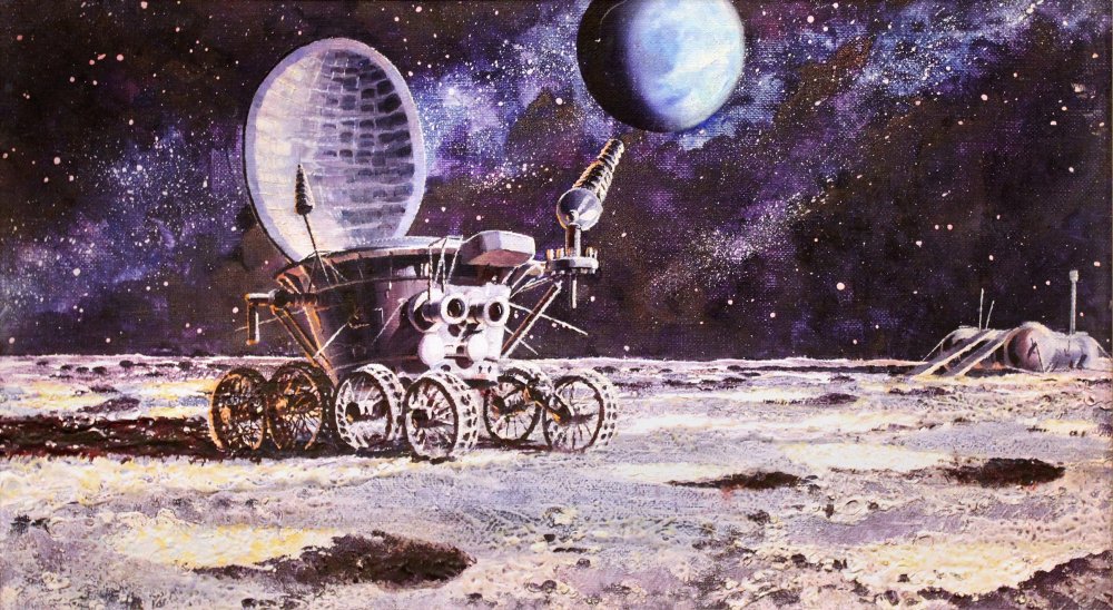 Луноход-1 на Луне