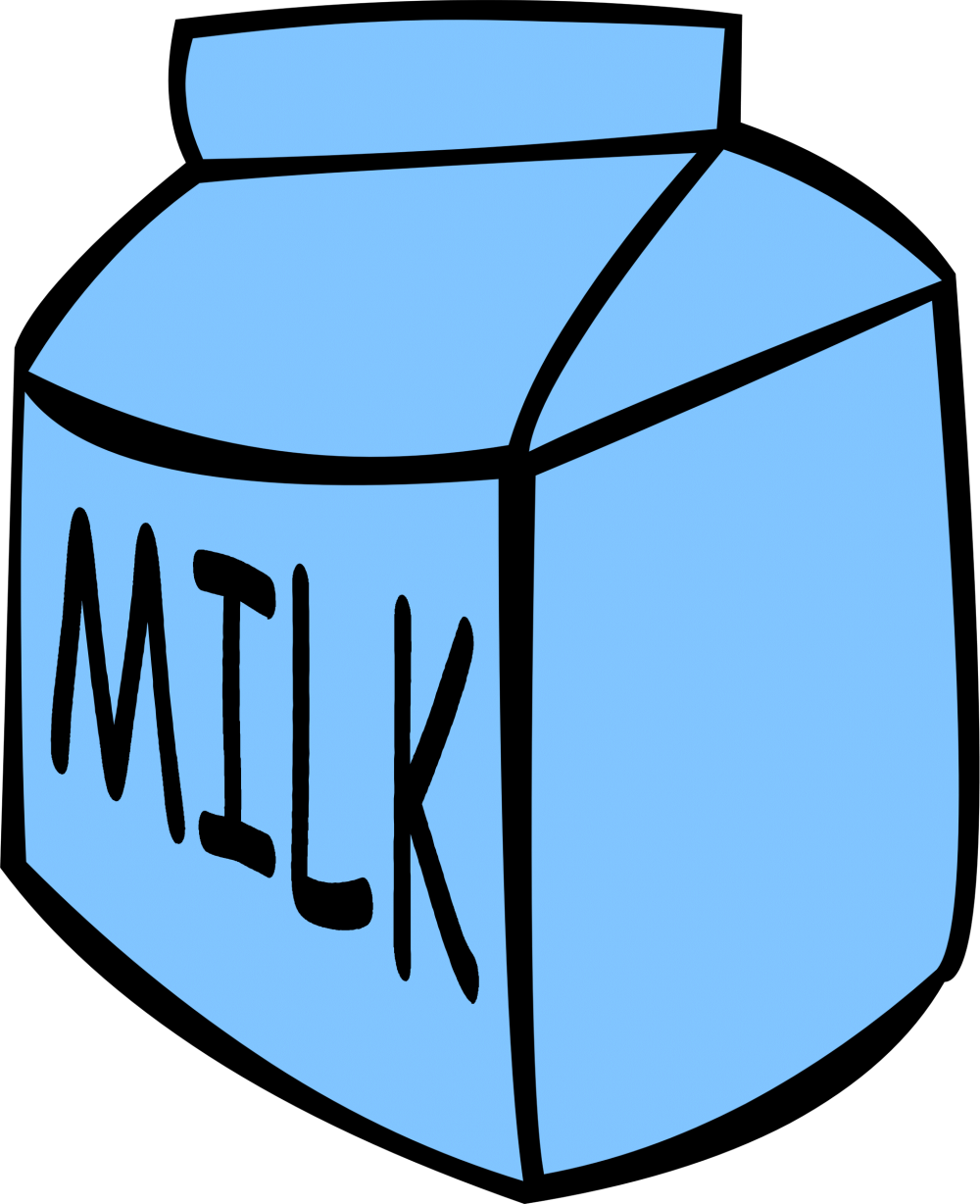 Молоко в пакете на прозрачном фоне