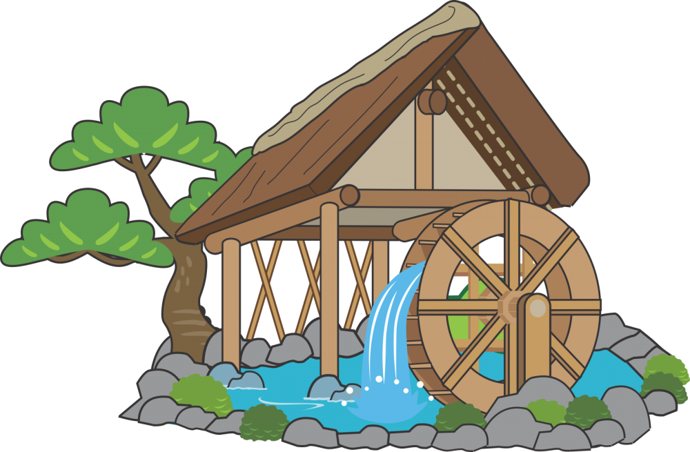 Водяная мельница для детей