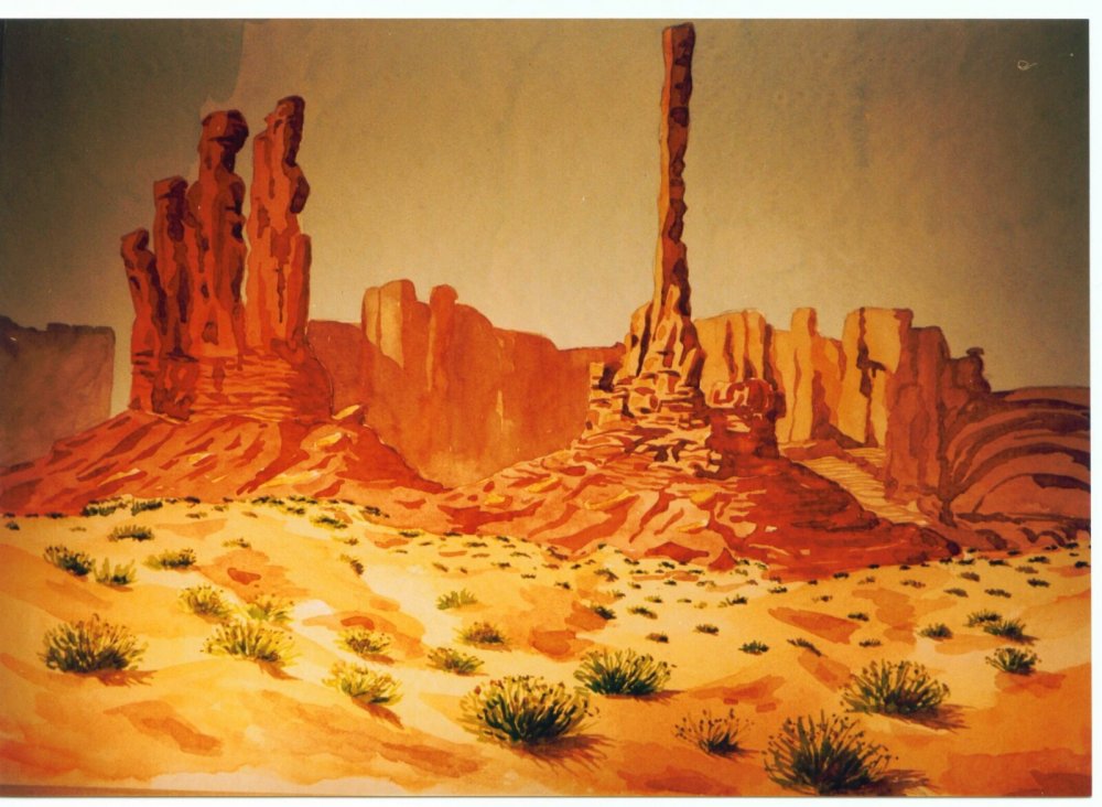 Пустынный пейзаж в живописи