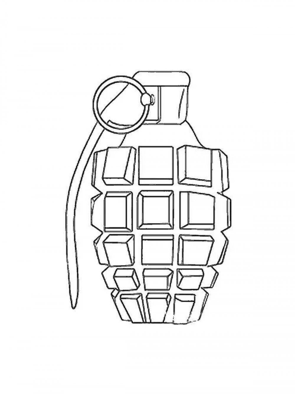 Трафарет гранаты