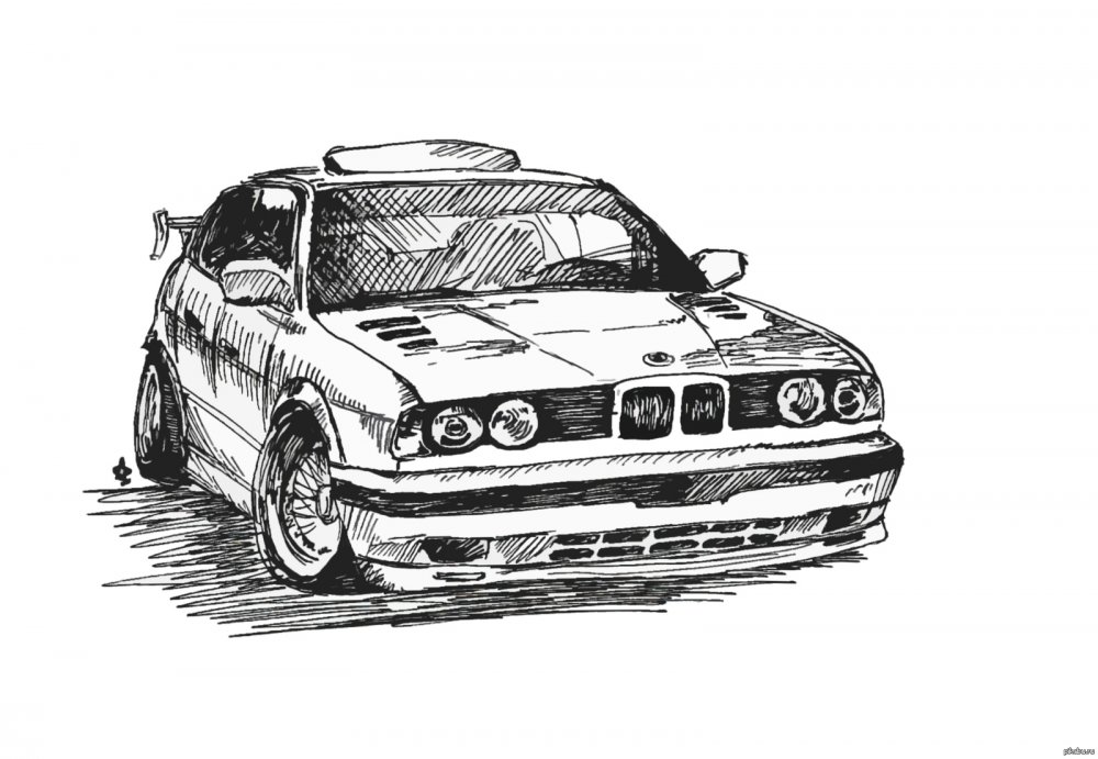 BMW m5 f90 drawing