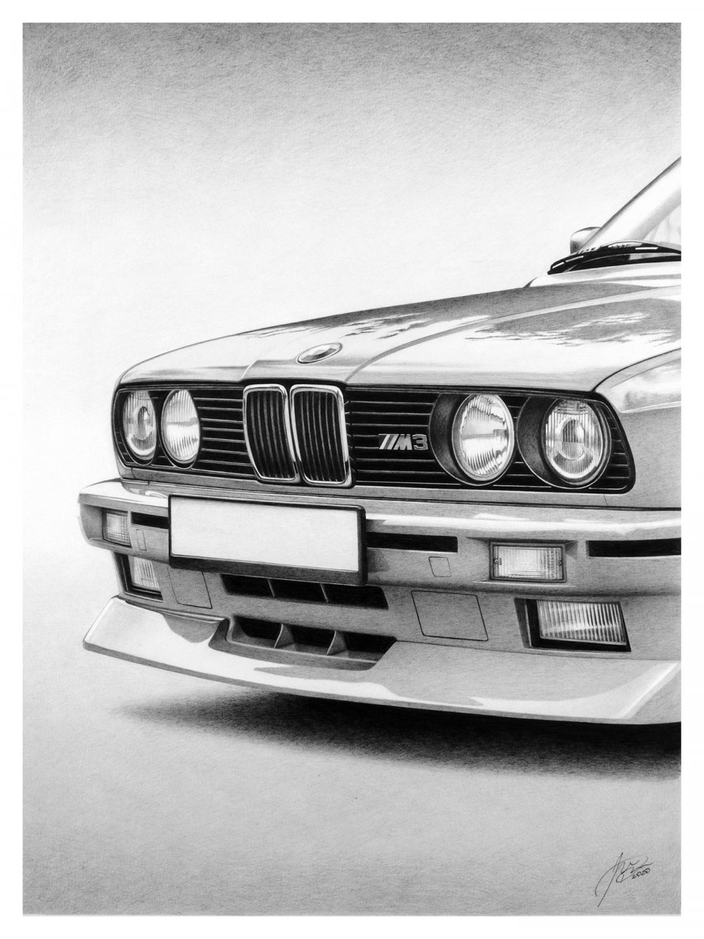 BMW e30 drawing