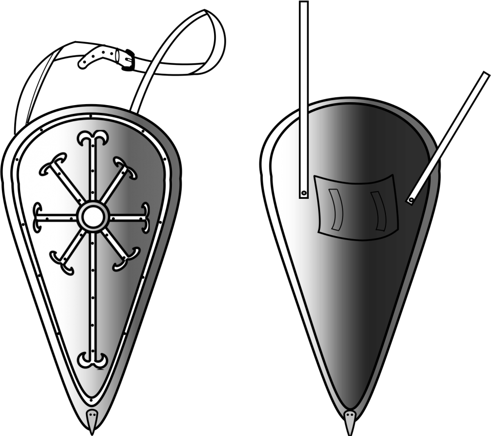 Треугольный щит для логотипа