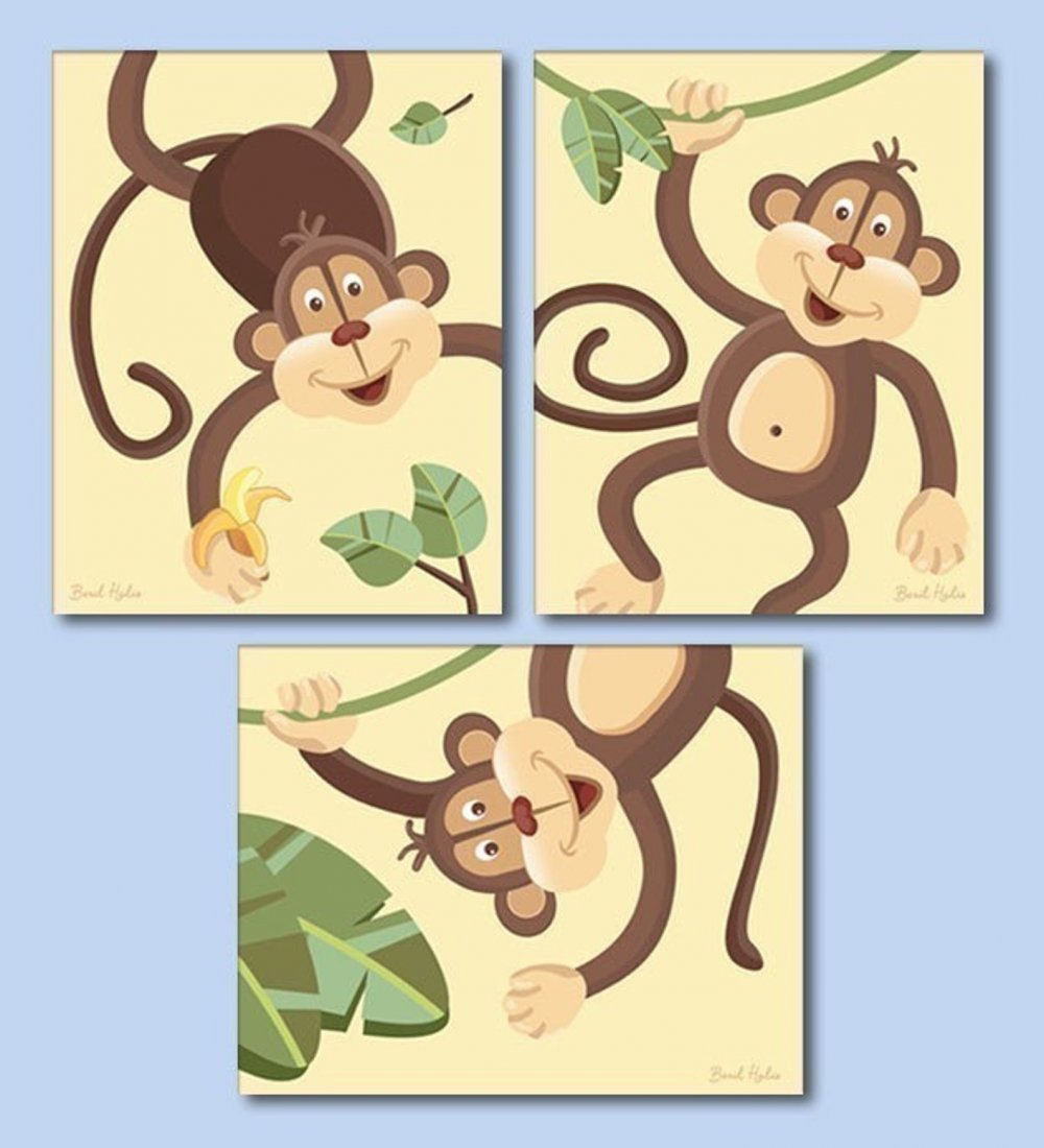 Рисование обезьянка в старшей группе