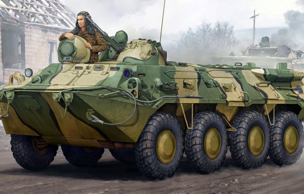 Сборная модель Trumpeter Russian BTR-80 APC (01594) 1:35
