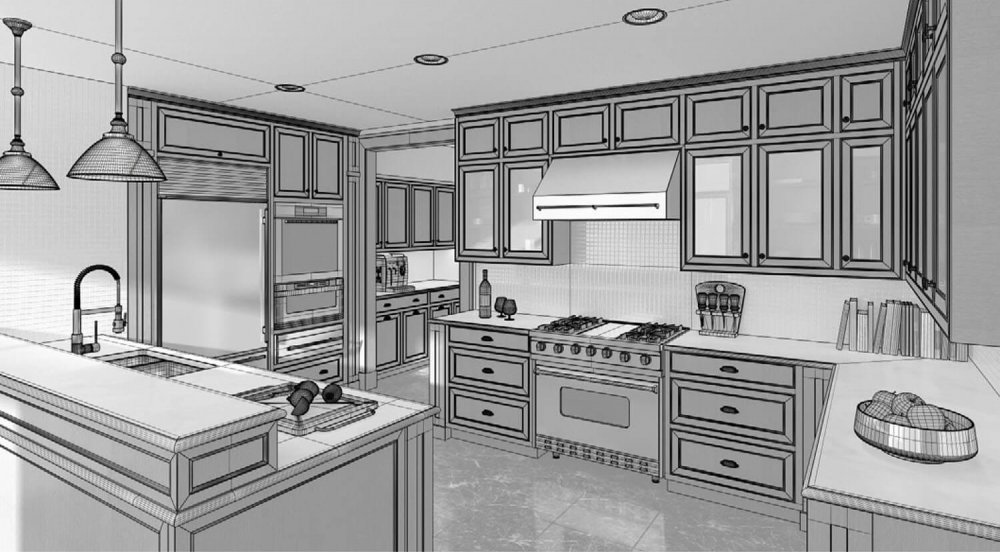 Графическое изображение кухни