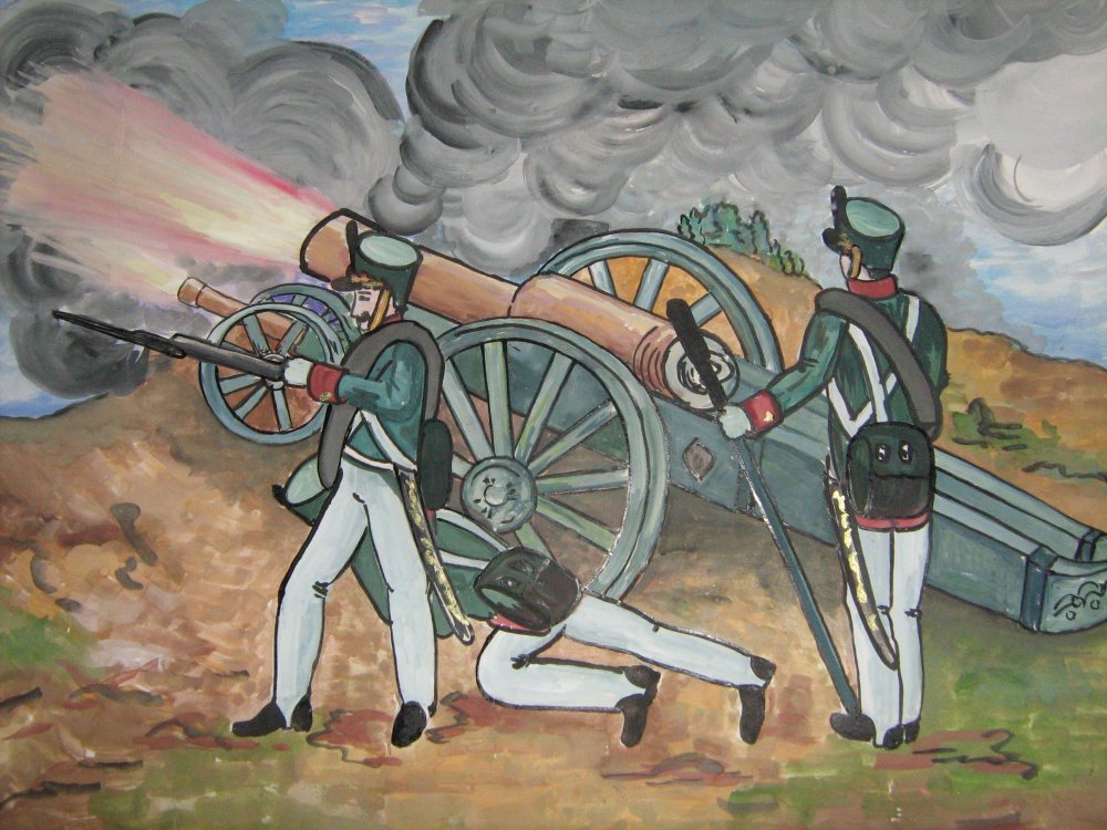 Битва при Бородино 1812 детский рисунок