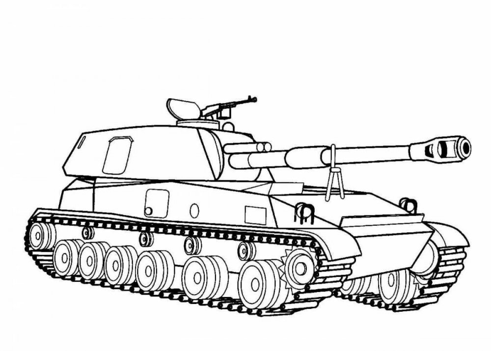 Раскраски военных танков т34