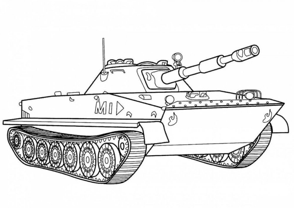 Раскраска танки т 80