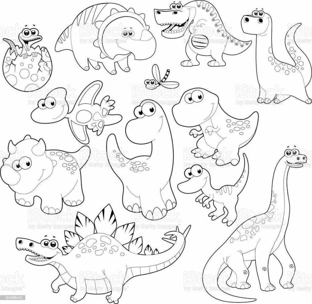 Раскраска мир Юрского периода Стегозавр
