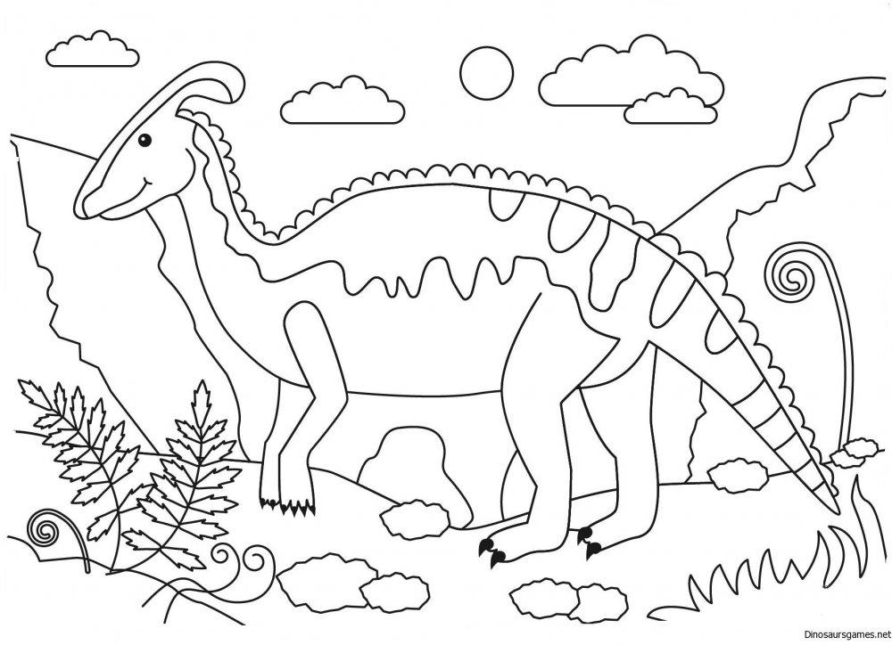 Буль Тарбозавр раскраска