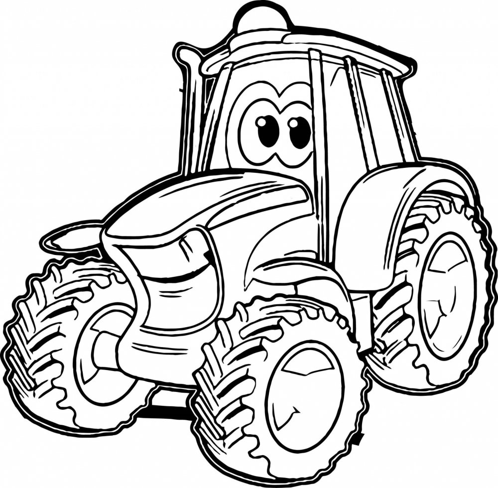 Raskraska для детей Traktor