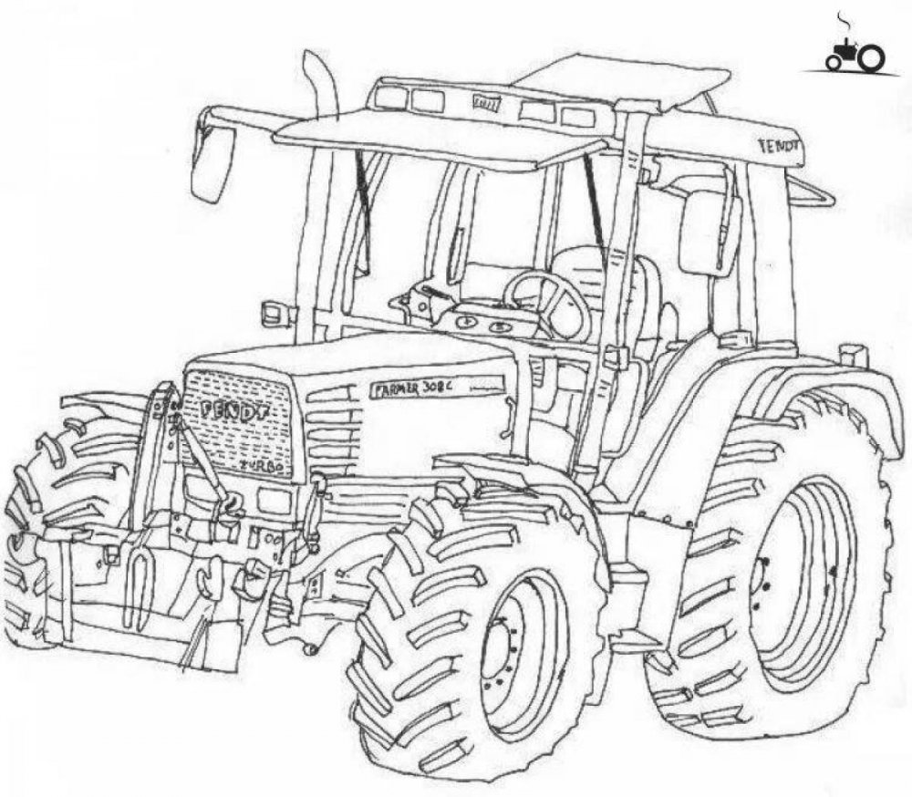 Раскраска трактор Беларусь МТЗ-82