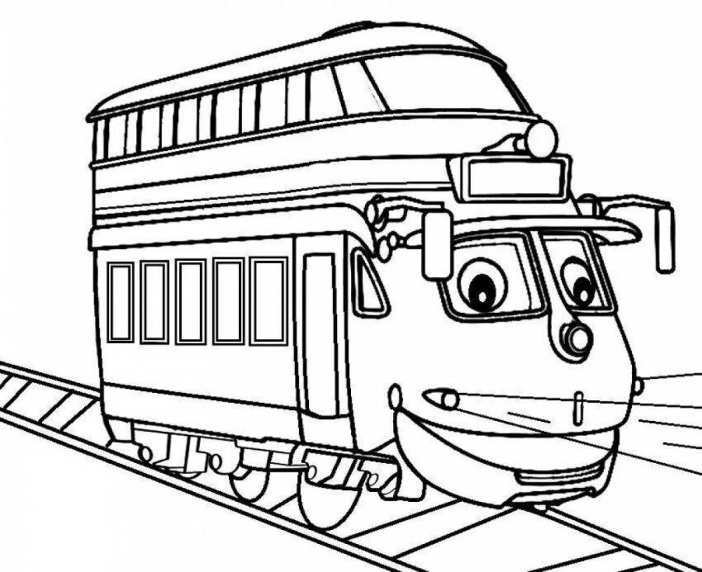 Раскраска поезд Чагинтон