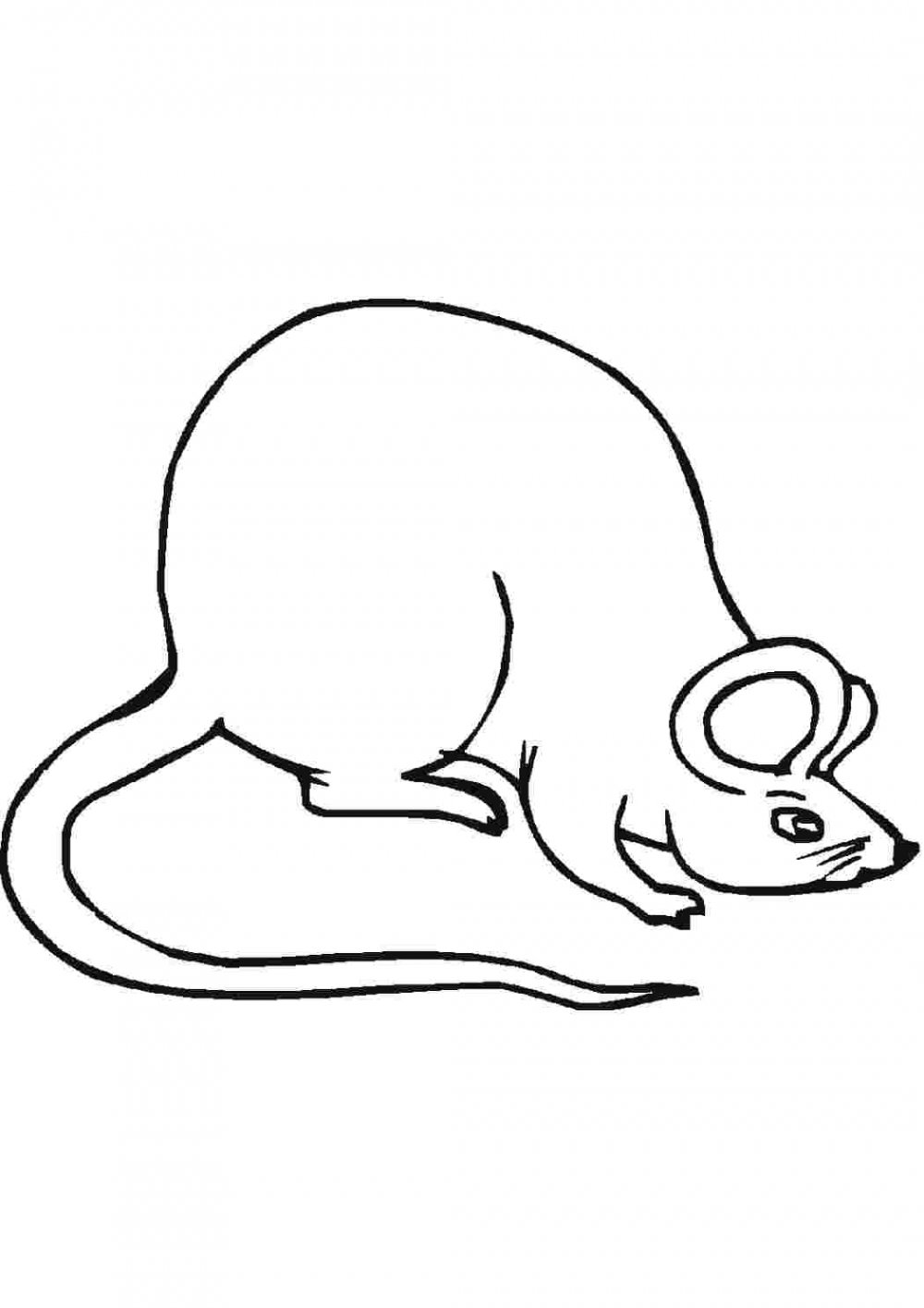 Мышка Сказочная раскраска