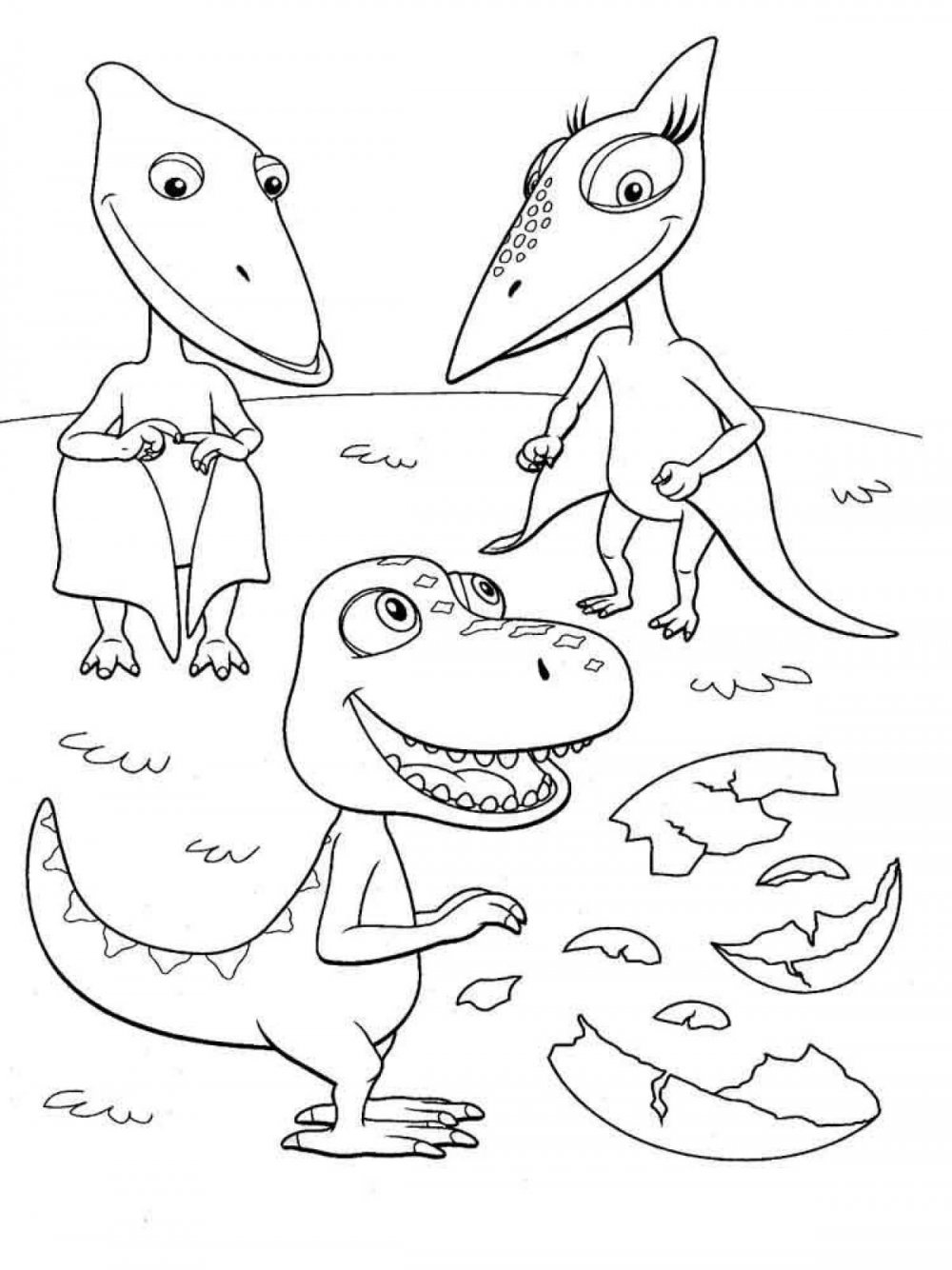 Вытынанки динозавры