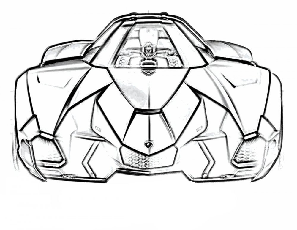 Раскраска Lamborghini Reventon
