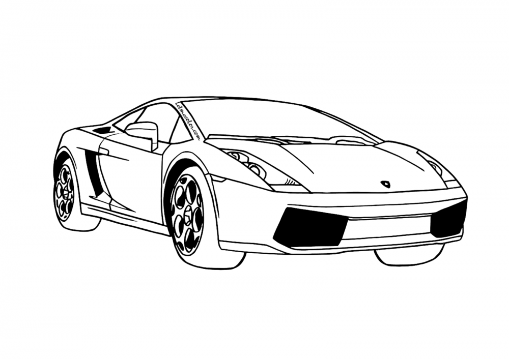 Lamborghini Egoista раскраска