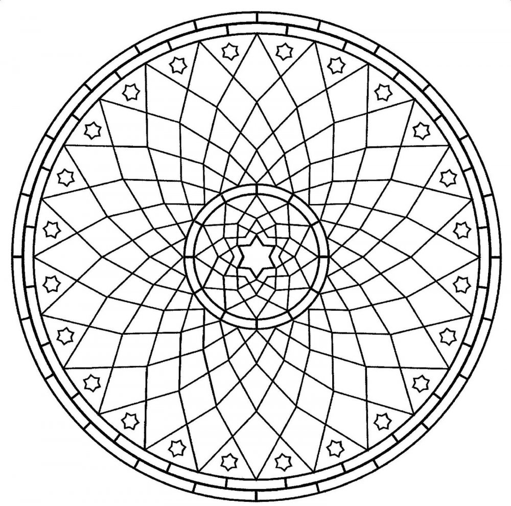 Круговой орнамент геометрический