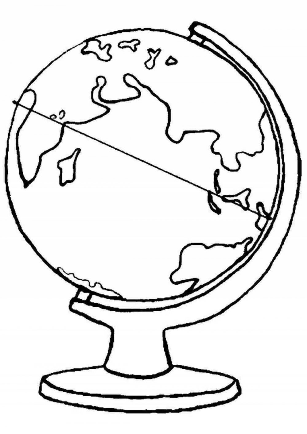 Глобус рисунок для детей