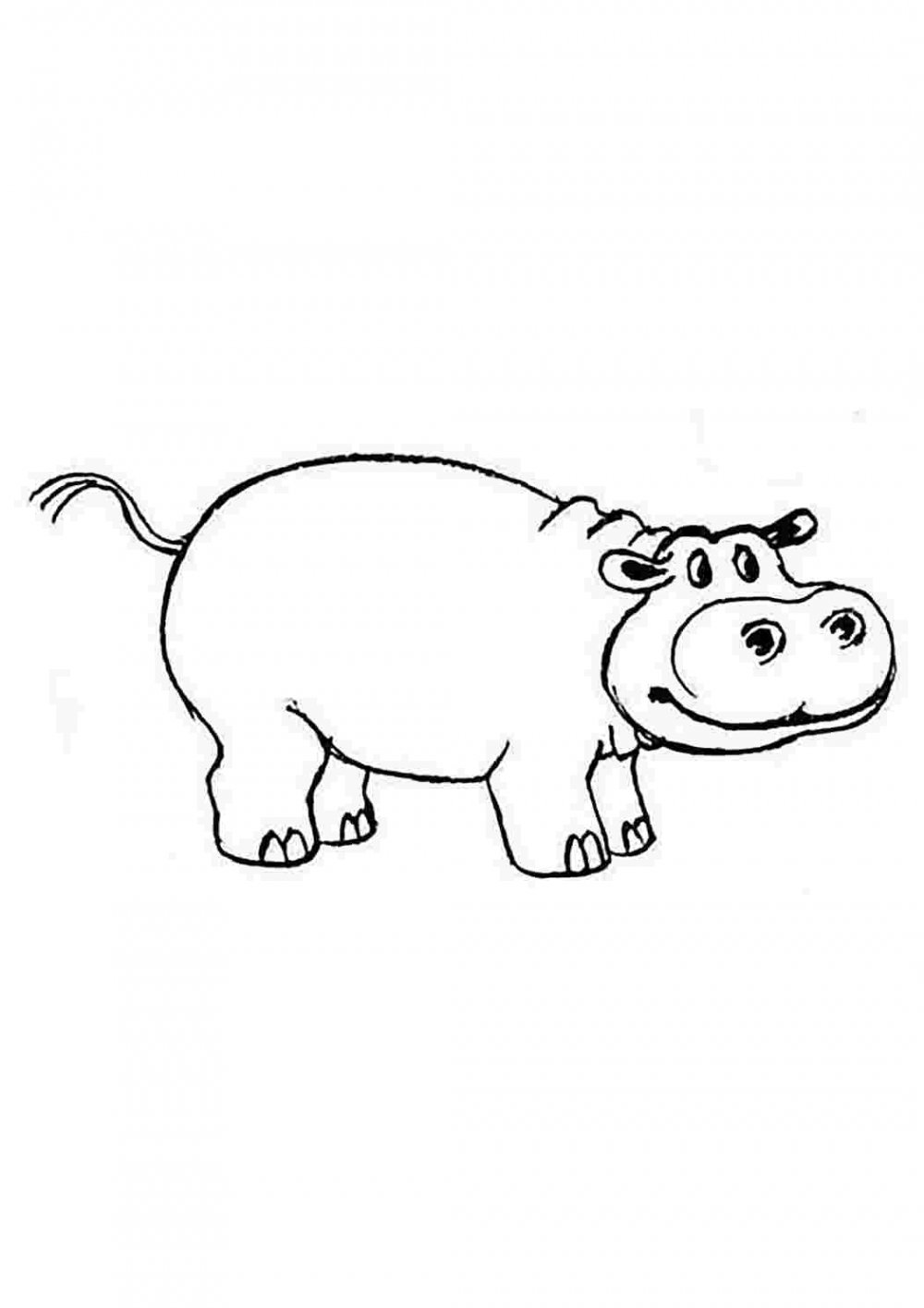 The Hippos Family мультфильм раскраска