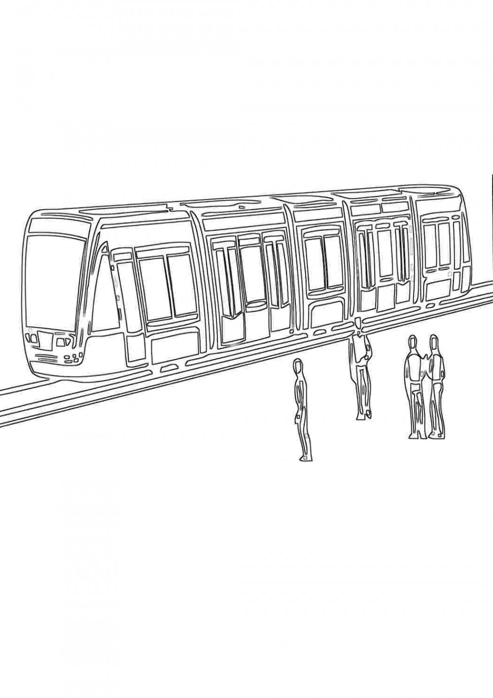 Метро раскраска Московское метро 81-717