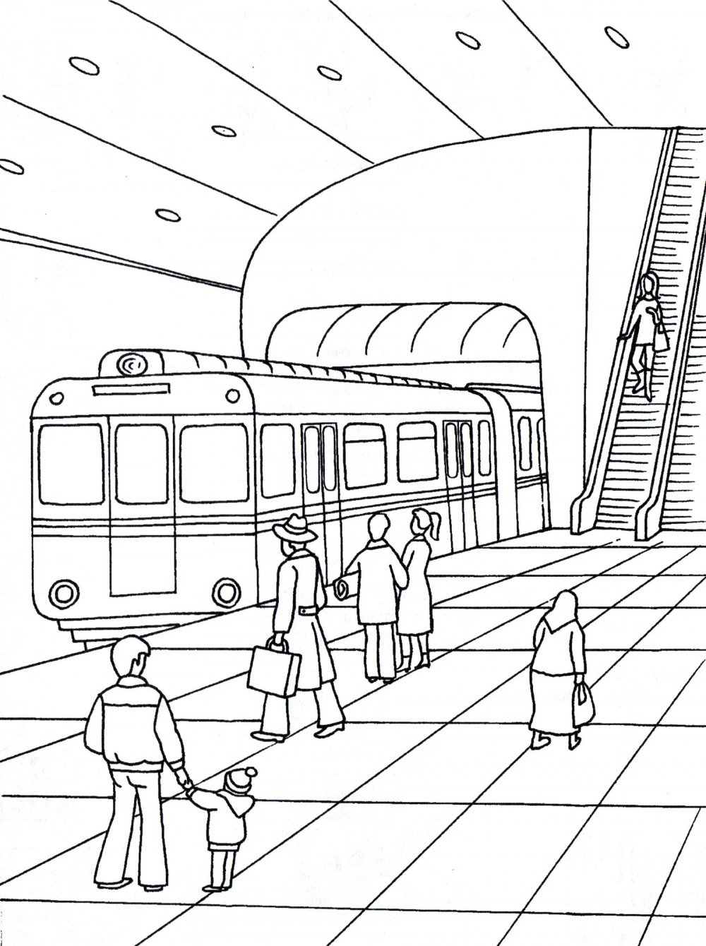 Раскраска метро
