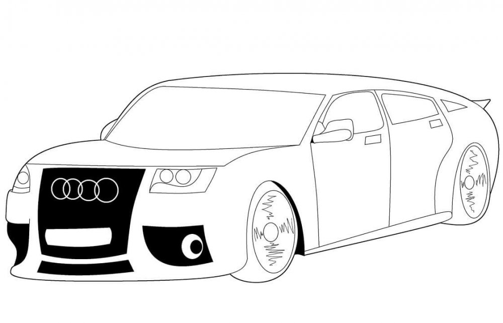 Раскраска Audi r8