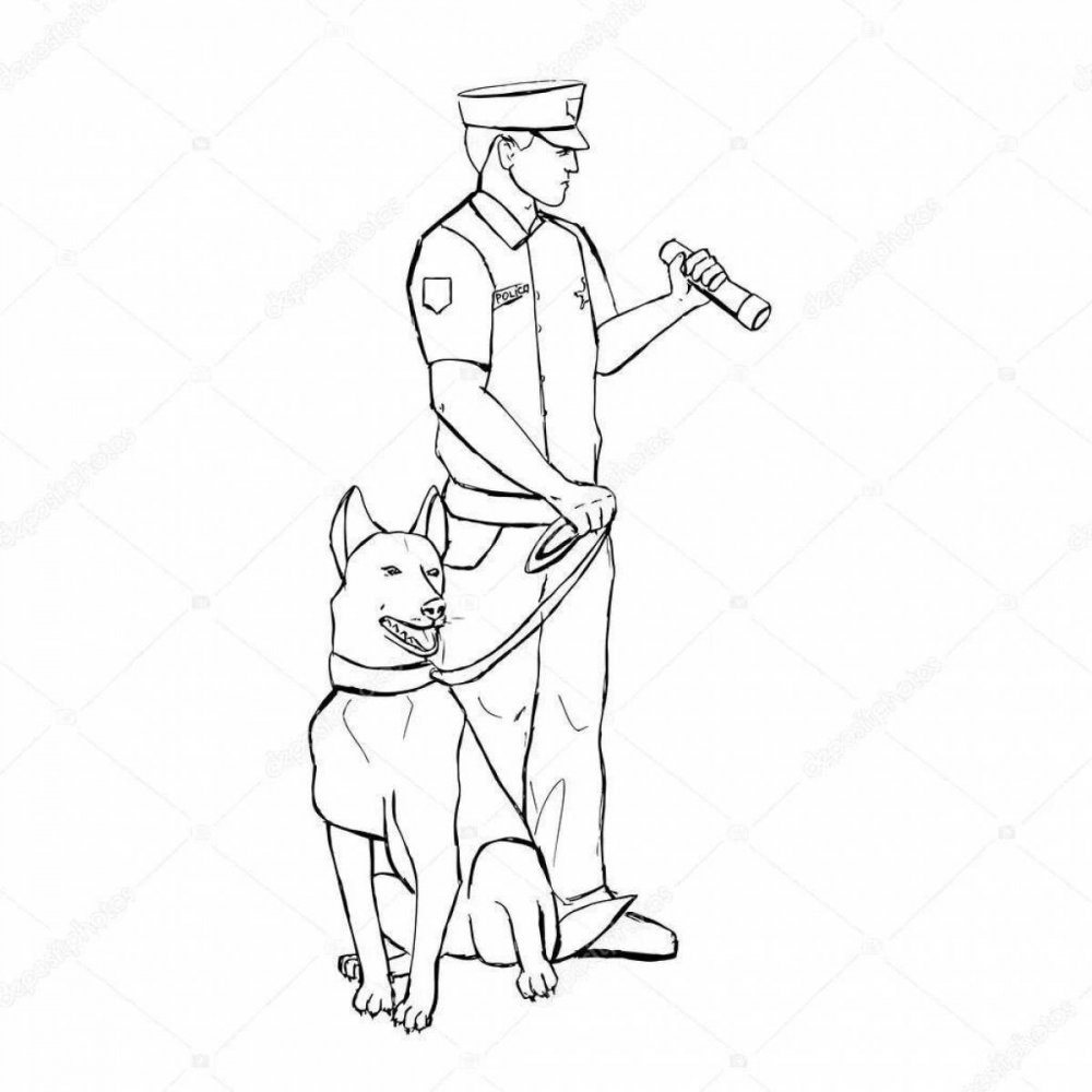 Иллюстрации собаки на войне