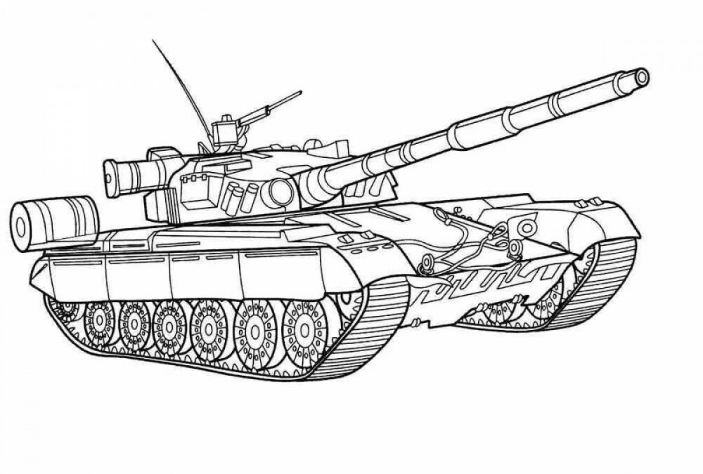 Раскраска танк т 26