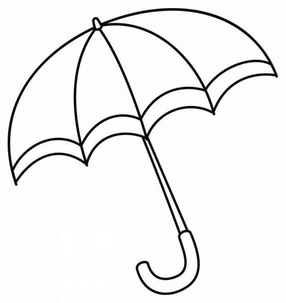 Зонт для раскрашивания детям