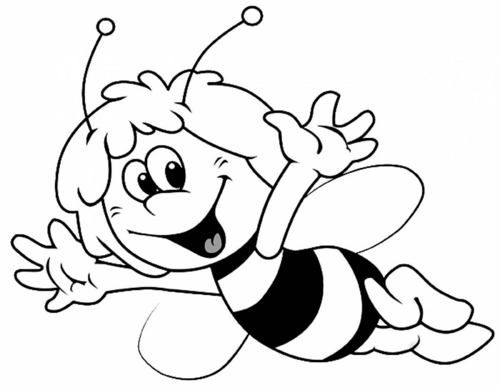 Разукрашки Пчелка Майя