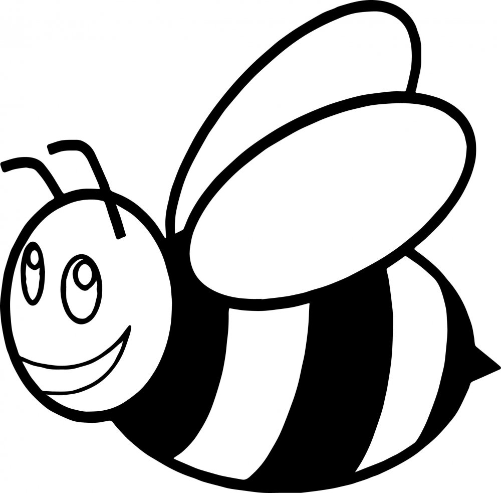 Раскраска Пчелка с ведром