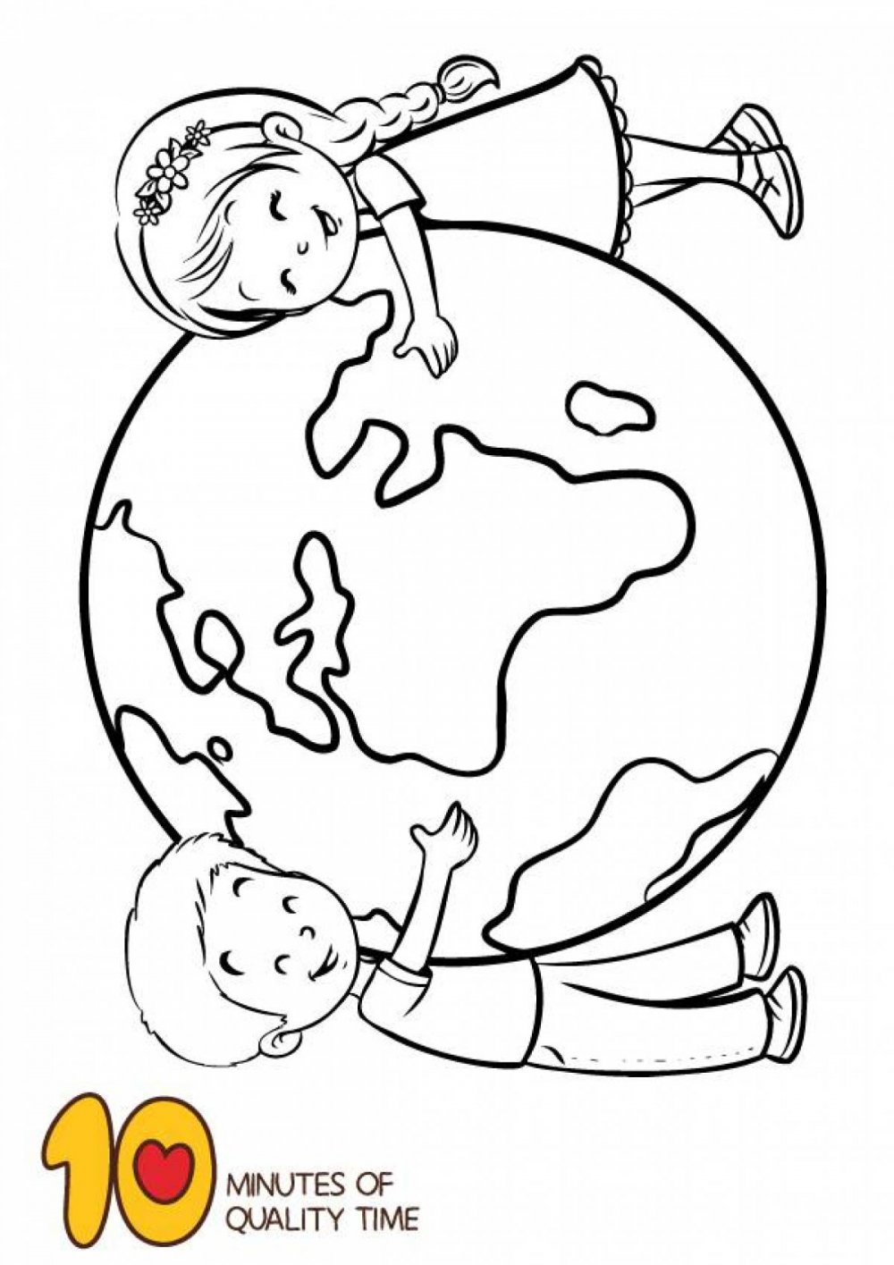 Планета земля раскраска для детей