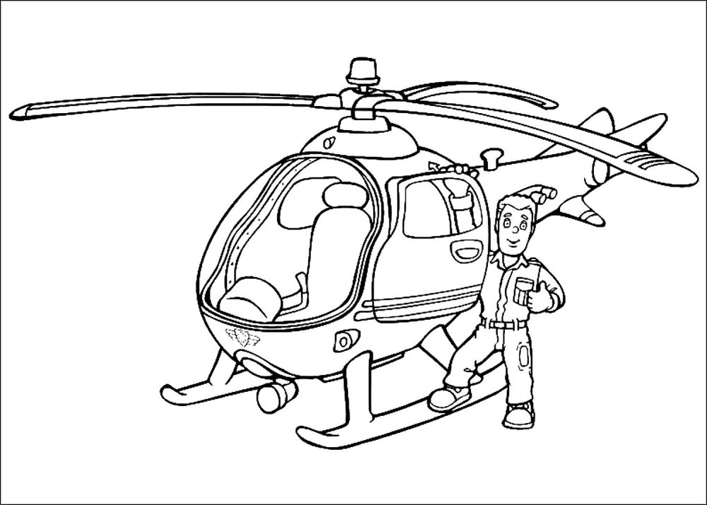 Иллюстрация пилот черно белый