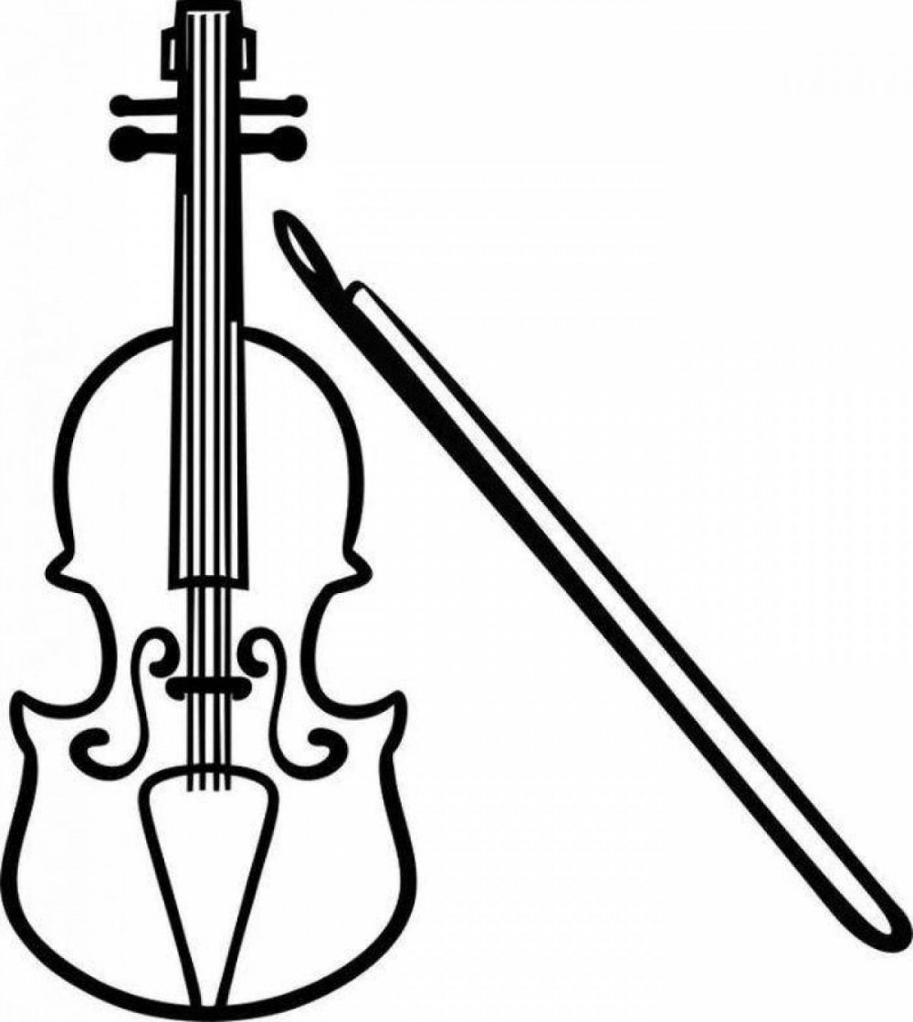 Символическое изображение скрипки