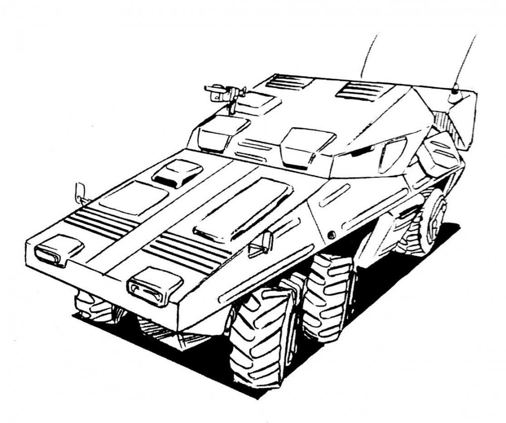 BTR 82 чертеж сбоку