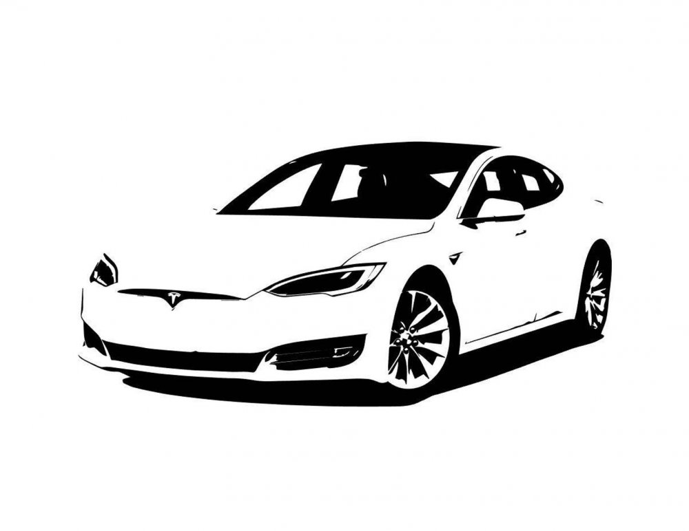 Раскраска Tesla model x
