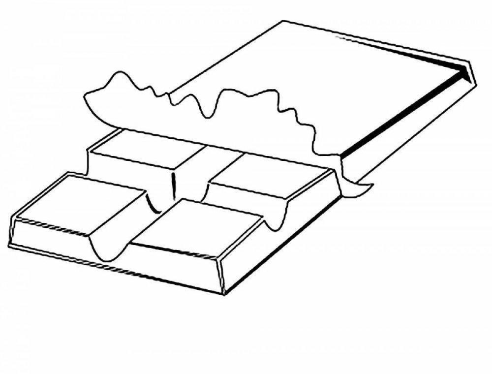 Шоколад раскраска