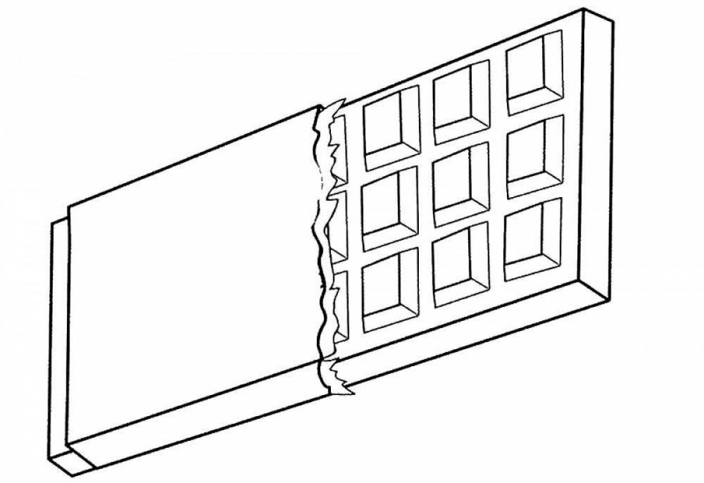 Раскраска шоколадка