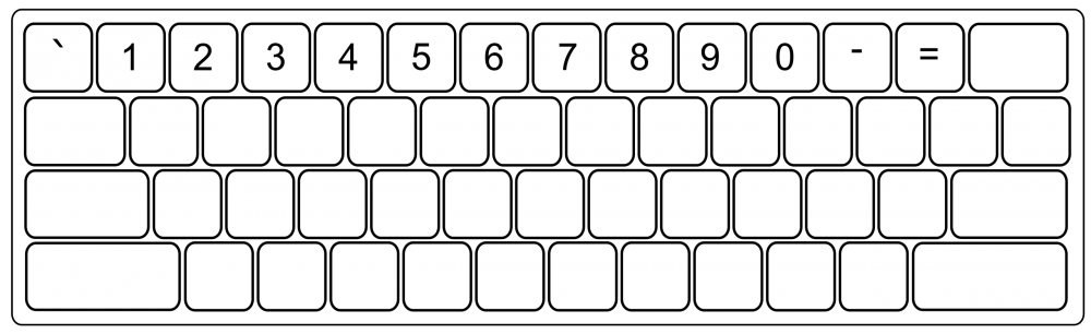 Раскладка клавиатуры ноутбука схема
