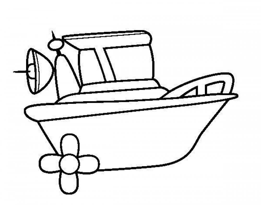 Раскраска "катера и яхты"