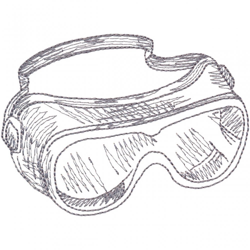 Круглые очки на прозрачном фоне