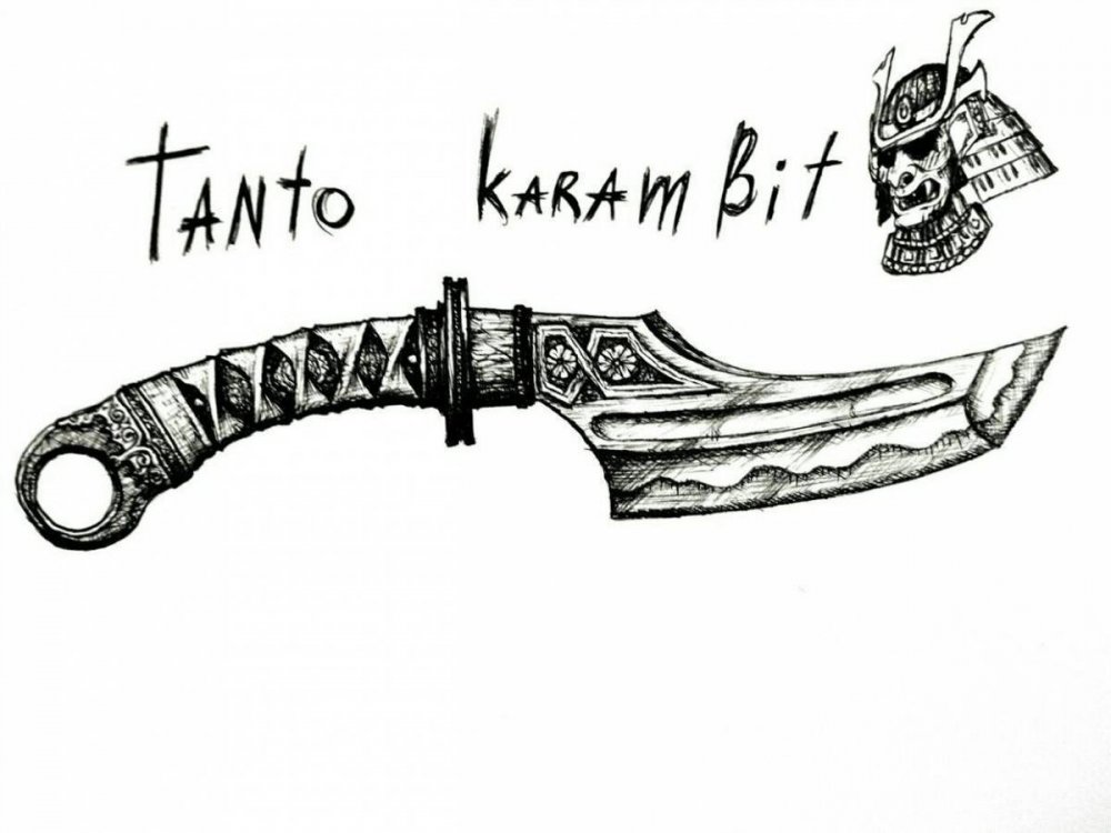 Ларедо Боуи нож чертеж
