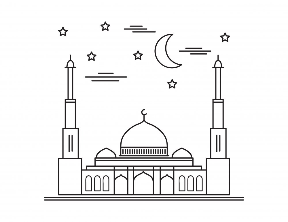 Мечеть Стамбул контур