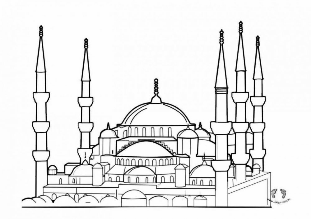 Нарисовать Сургутскую мечеть